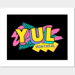 Montreal, Quebec Retro 90s Logo Posters and Art